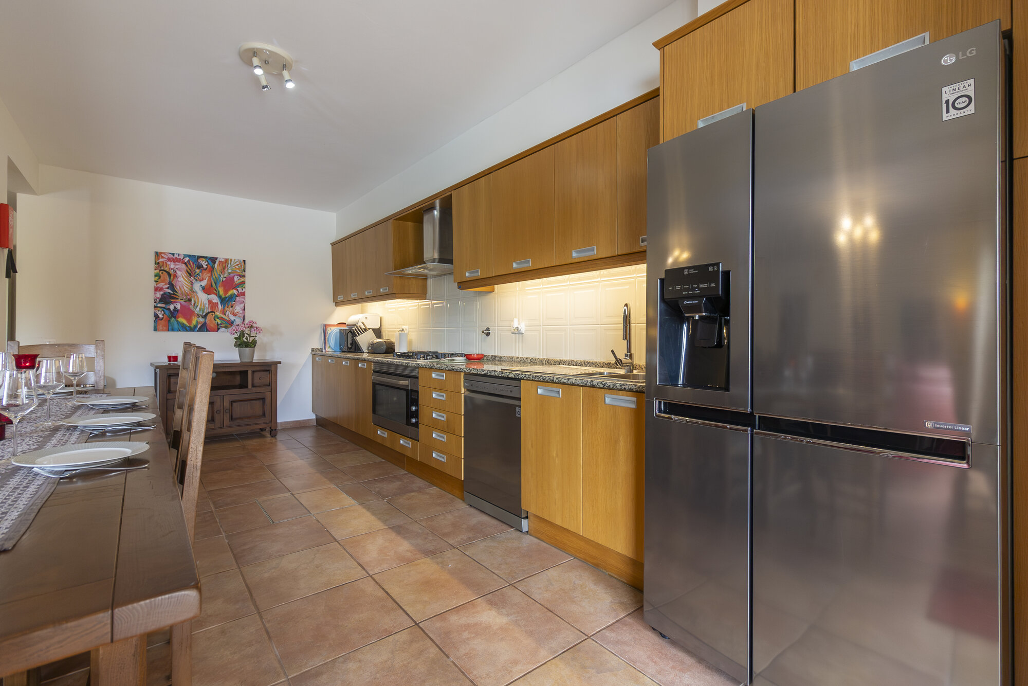 Casa Beladea — Lower Level Kitchen, Dining and Living Room