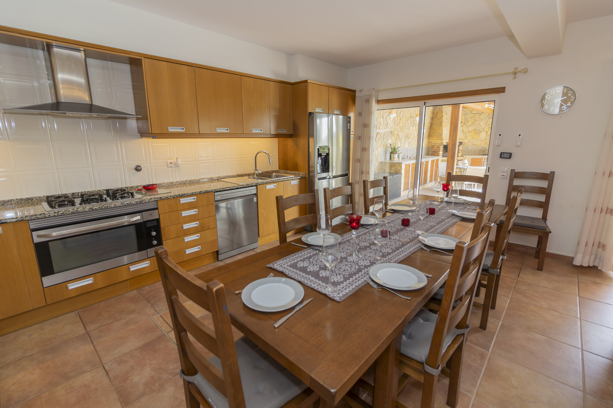 Casa Beladea — Lower Level Kitchen, Dining and Living Room