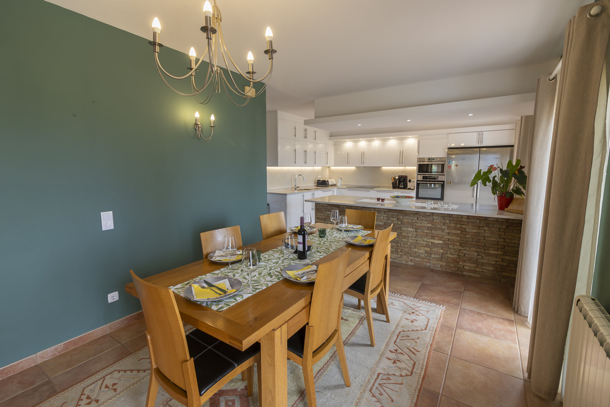 Casa Beladea — Upstairs Kitchen, Dining and Living Room
