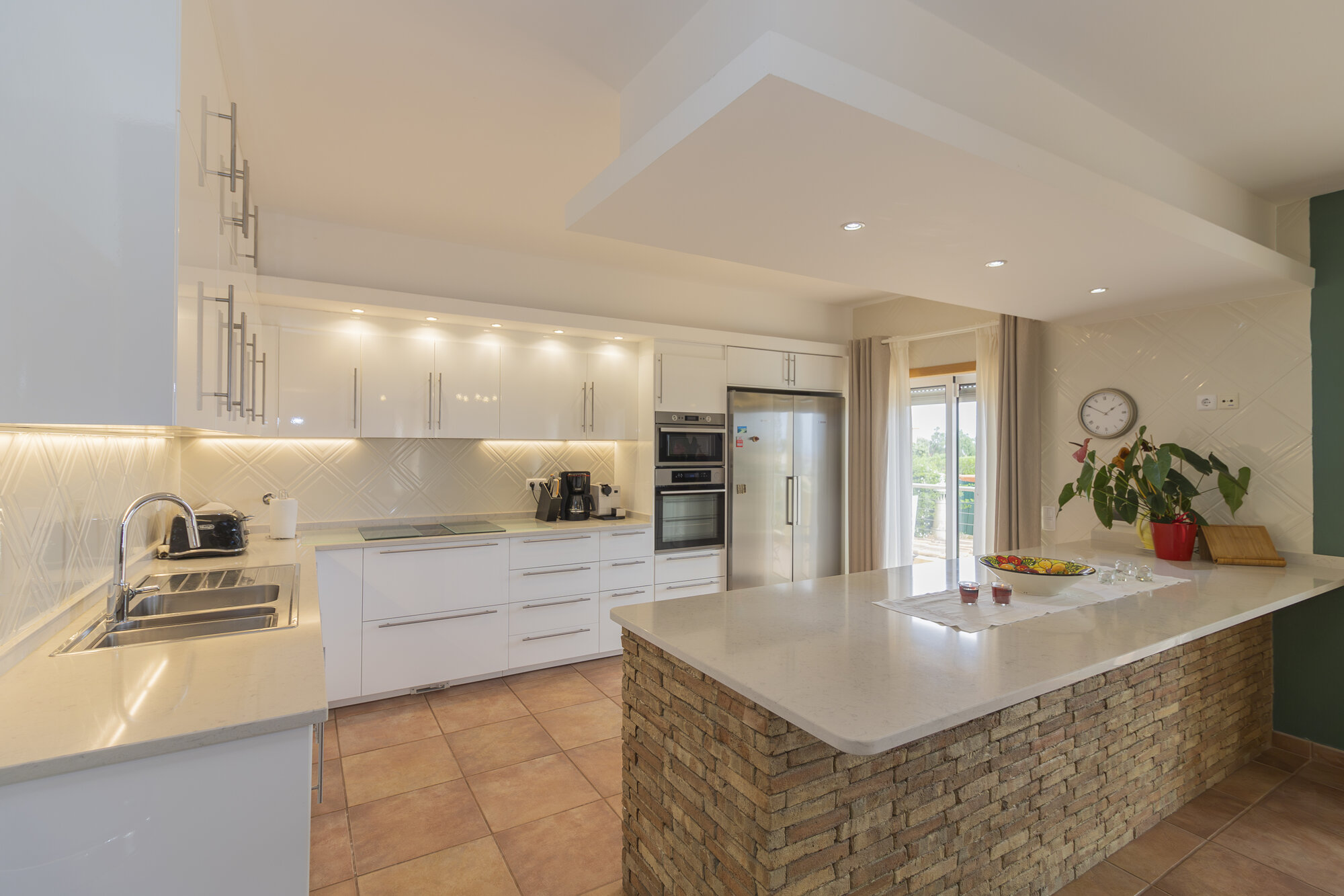 Casa Beladea — Upstairs Kitchen, Dining and Living Room
